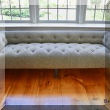 F14. Low back sofa 21”h x 78”w x 28”d 